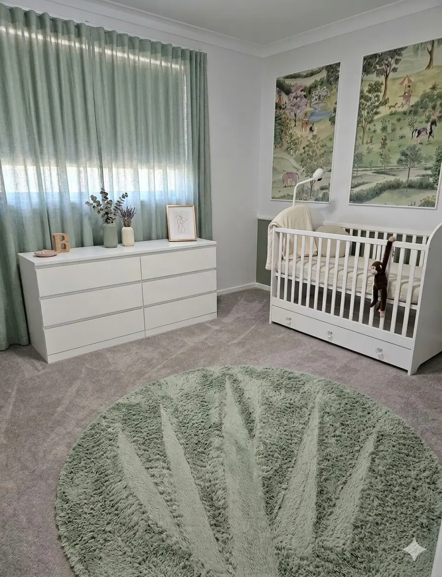 Sparkling living room cleaning showcase